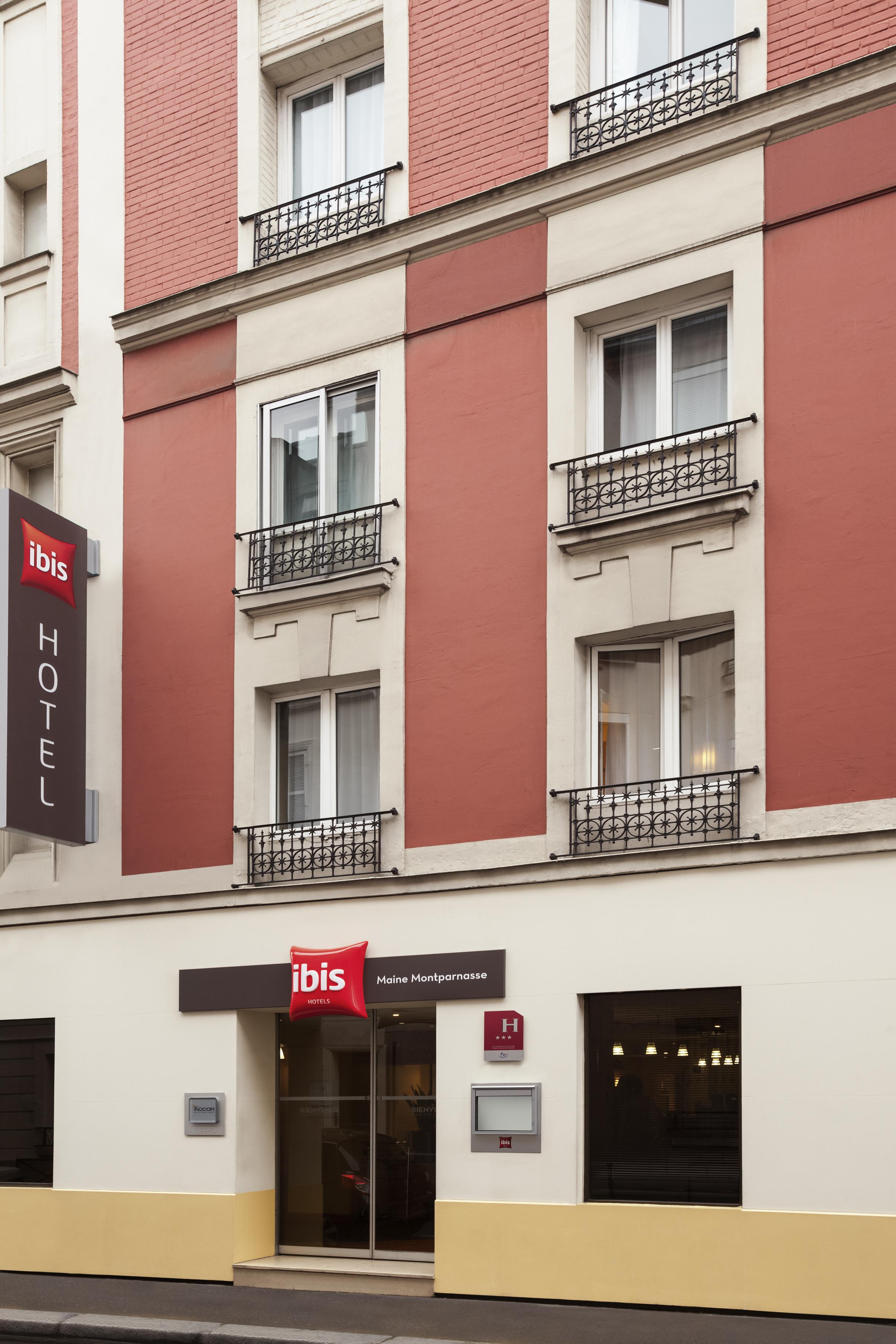 Ibis Maine Montparnasse Hotell Paris Eksteriør bilde